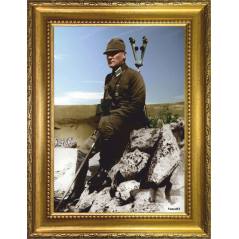 Harp Meydanında Atatürk Altın Varak Çerçeveli Tablo