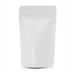 Mat Beyaz Aluminyum Kilitli Doypack 16x27x4 Cm
