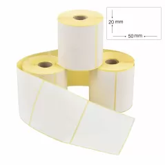 2x5 termal baskı etiketi