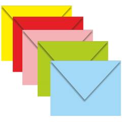 Kartvizit Zarfı - 70x90 - Karışık Renkli - 100 Adet