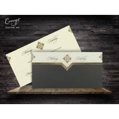 Desenli düğün kartı - Concept 5654