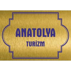 Pirinç Kapı Tabelası - Model 03