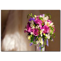 Vazoda Çiçek Buketi Tablo