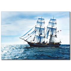 Yelkenli Temalı Kanvas Tablo