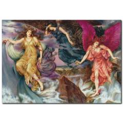 Melek Temalı Kanvas Tablo