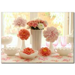 Çiçek Temalı Kanvas Tablo