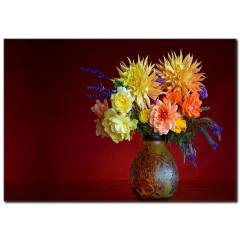 Çini Vazo Detaylı Kanvas Tablo