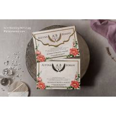 Wedding Davetiye 8433