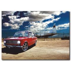 Uçak ve Araba Temalı Kanvas Tablo CC1017
