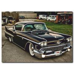 Siyah Araba Temalı Duvar Tablosu CC1020