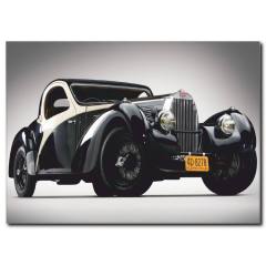 Antika Siyah Araba Kanvas Tablo CC1024