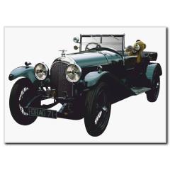 Ayıcık Detaylı Antika Araba Tablosu CC1026