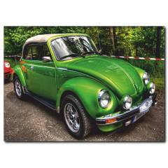 Yeşil Vosvos Araba Kanvas Tablo CC1036