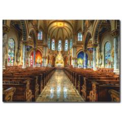 Mimari Kilise Kanvas Tablo