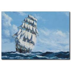 Yelkenli Yağlı Boya Şık Tablo