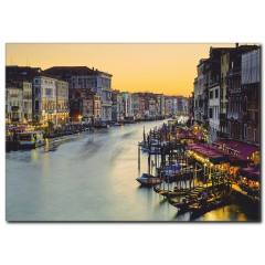 Akşam Üstü Şehir Manzarası Kanvas Tablo