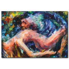 Dans Eden Çift Yağlı Boya Tablo