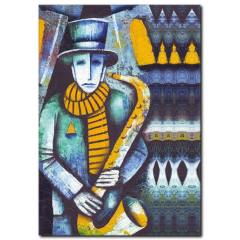 Sokak Müzisyeni Kanvas Tablo