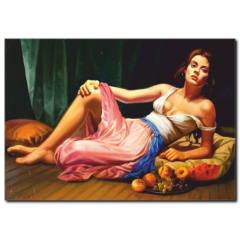 Kadın Temalı Yağlı Boya Tablo