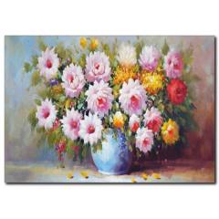 Çiçek Temalı Yağlı Boya Tablo