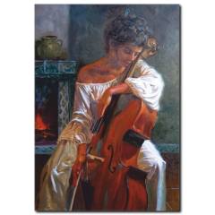 Müzisyen Kadın Tablosu