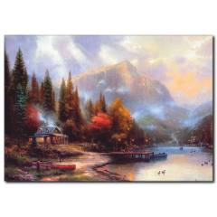 Sonbahar Temalı Şık Yağlı Boya Tablo