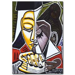 Kitap Okuyan Kadın Kanvas Tablo