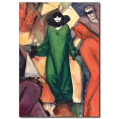 The Green Domino Kanvas Tablo