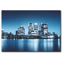 Denizden Gökdelen Manzaralı Kanvas Tablo