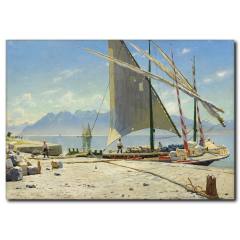 Kayıkçılar Temalı Kanvas Tablo