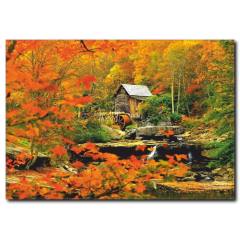 Sonbahar Temalı Kanvas Tablo