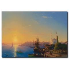 Eski İstanbul Yağlıboya Kanvas Tablo