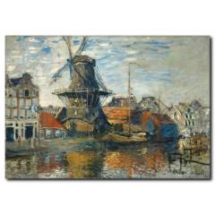 Yel Değirmeni Yağlıboya Kanvas Tablo