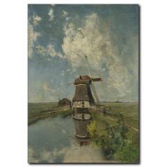Yel Değirmeni Yağlıboya Kanvas Tablo