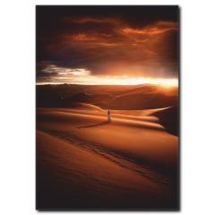 Çölde Günbatımı Kanvas Tablo