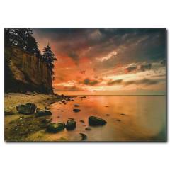 Gün Batımı Manzaralı Kanvas Tablo