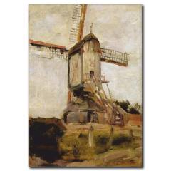 Yel Değirmeni Yağlıboya Kanvas Tablo