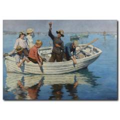 Kayıkçılar Yağlıboya Tablo