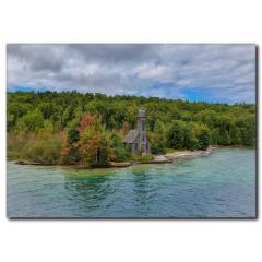 Deniz ve Orman Manzaralı Kanvas Tablo