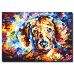 Köpek Tasvir Kanvas Tablo