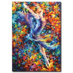 Balerin Yağlıboya Kanvas Tablo