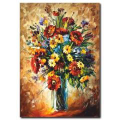 Çiçek Buketi Kanvas Tablo