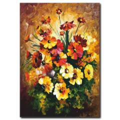 Çiçek Buketi Kanvas Tablo