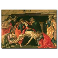 İsa'ya Ağıt Yağlıboya Kanvas Tablo