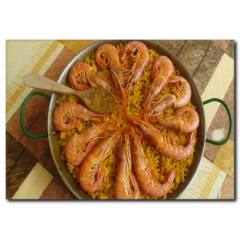 Karides Tabağı Kanvas Tablo