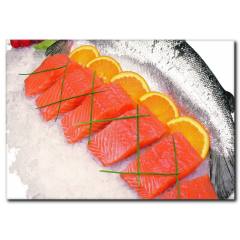 Somon Görselli Kanvas Tablo