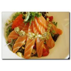 Somon Balığı Temalı Kanvas Tablo