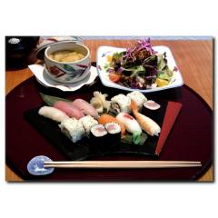 Sushi Tabağı Temalı Kanvas Tablo