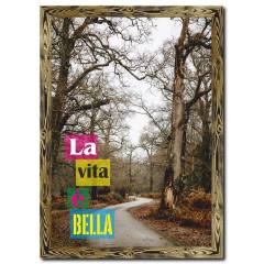 Ağaçlı Yol Ahşap veya Kanvas Çerçeveli Tablo