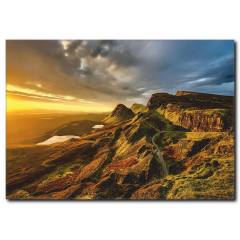 Doğa ve Günbatımı Manzaralı Kanvas Tablo